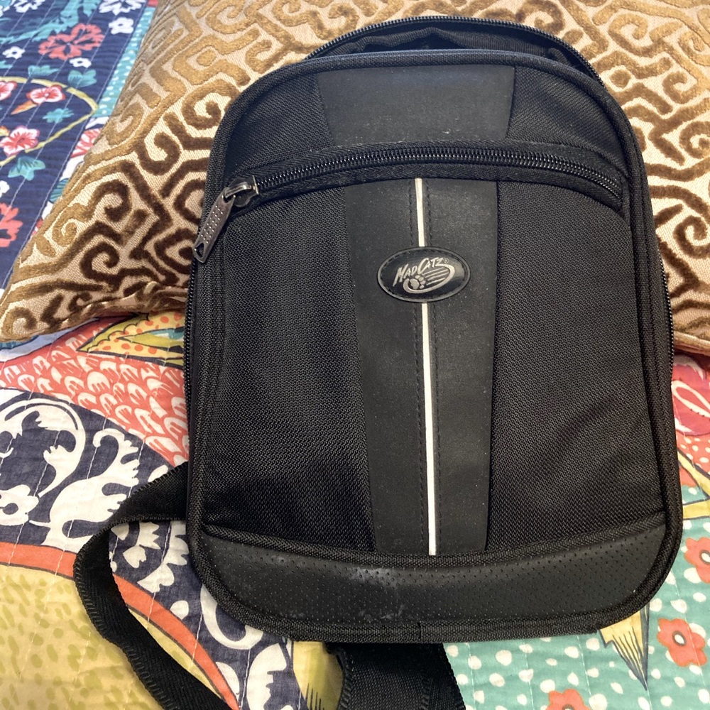 Extra large black bumbag